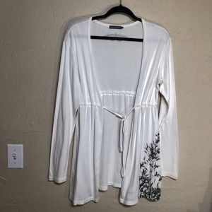 Eco-Centric Womens Top Medium Organic Cotton Jacket Cover Up